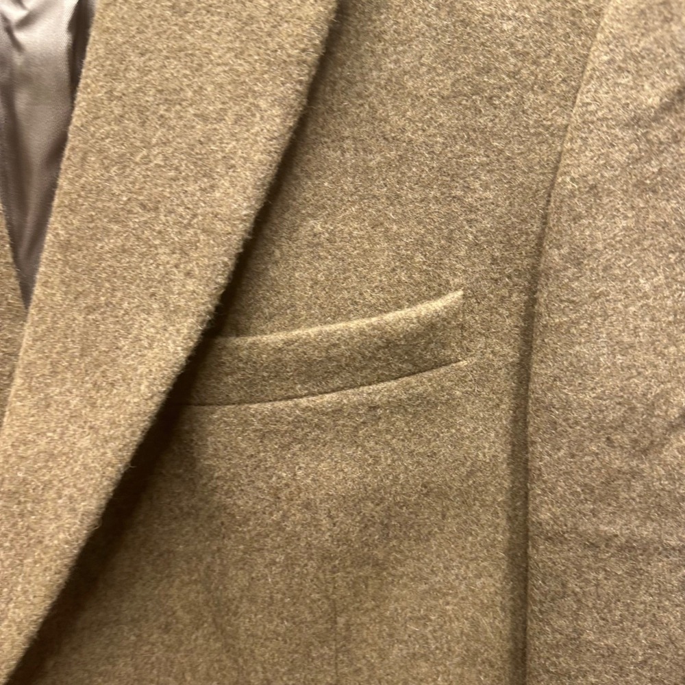 Jos A Bank Executive 44 Reg 100 % Camel Hair Blazer Jacket Men's Brown - Picture 8 of 12